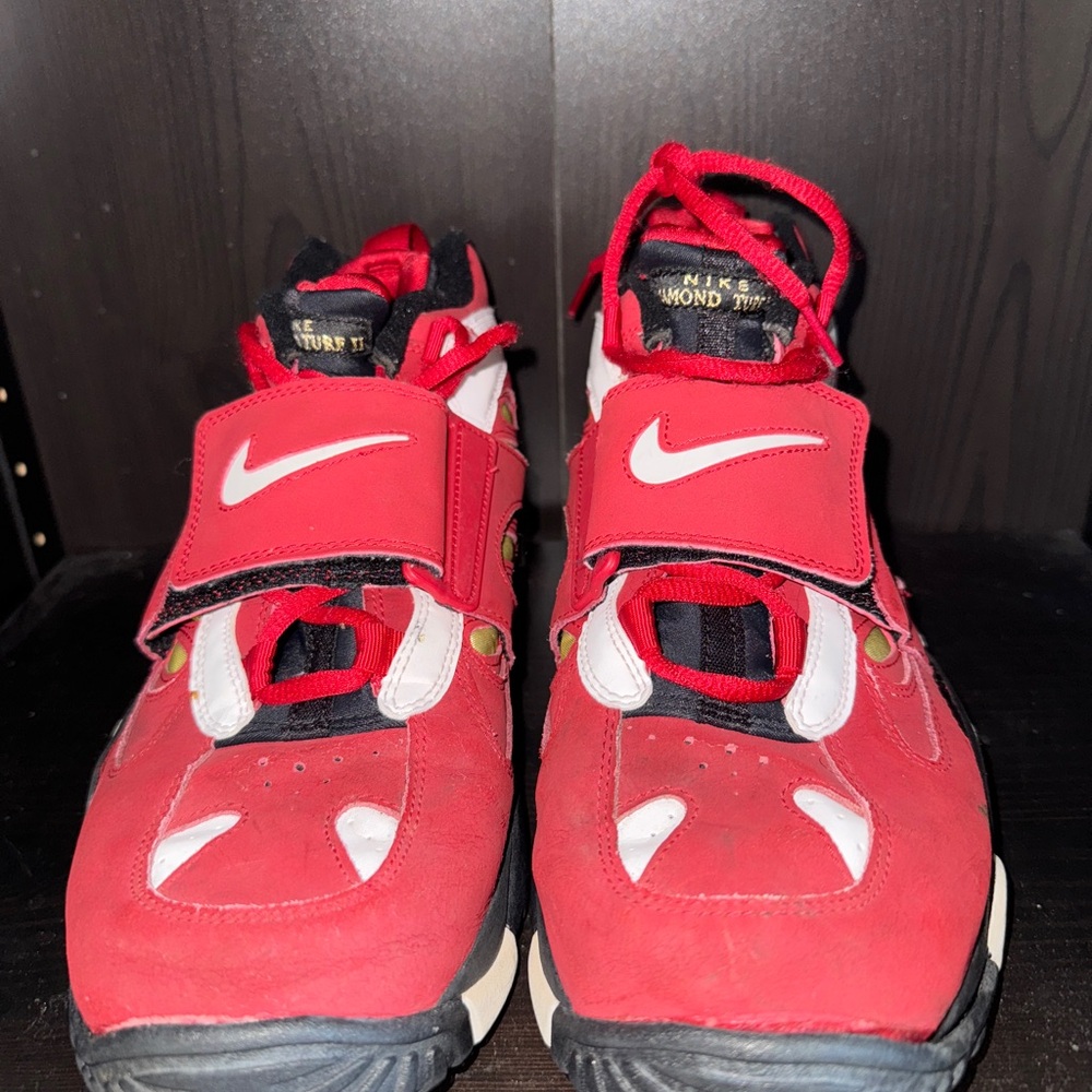 Nike Red and White Men's Sneakers